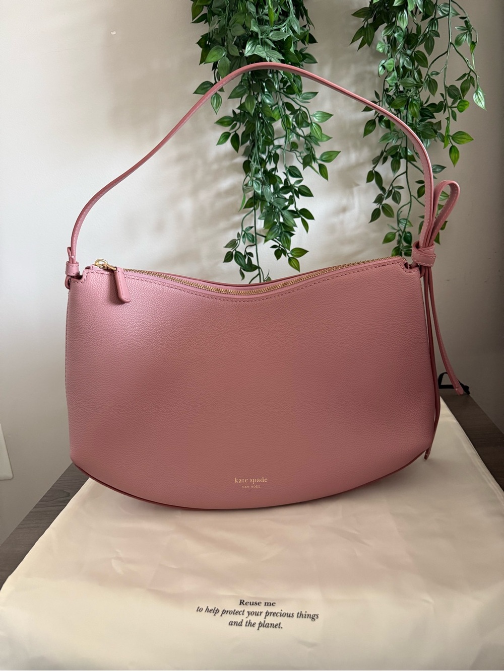 SOLD: Kate Spade Large Loop Shoulder bag in Dusk Rose